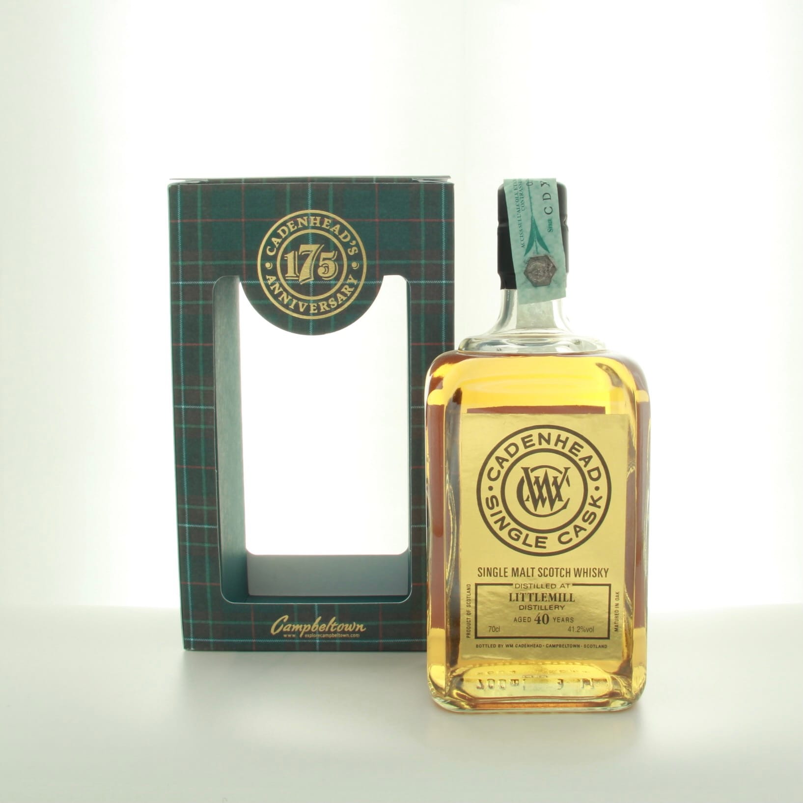 Littlemill 1977 40 Year Old Cadenhead’s 70cl 41.2% Lowlands Scotland Whisky 