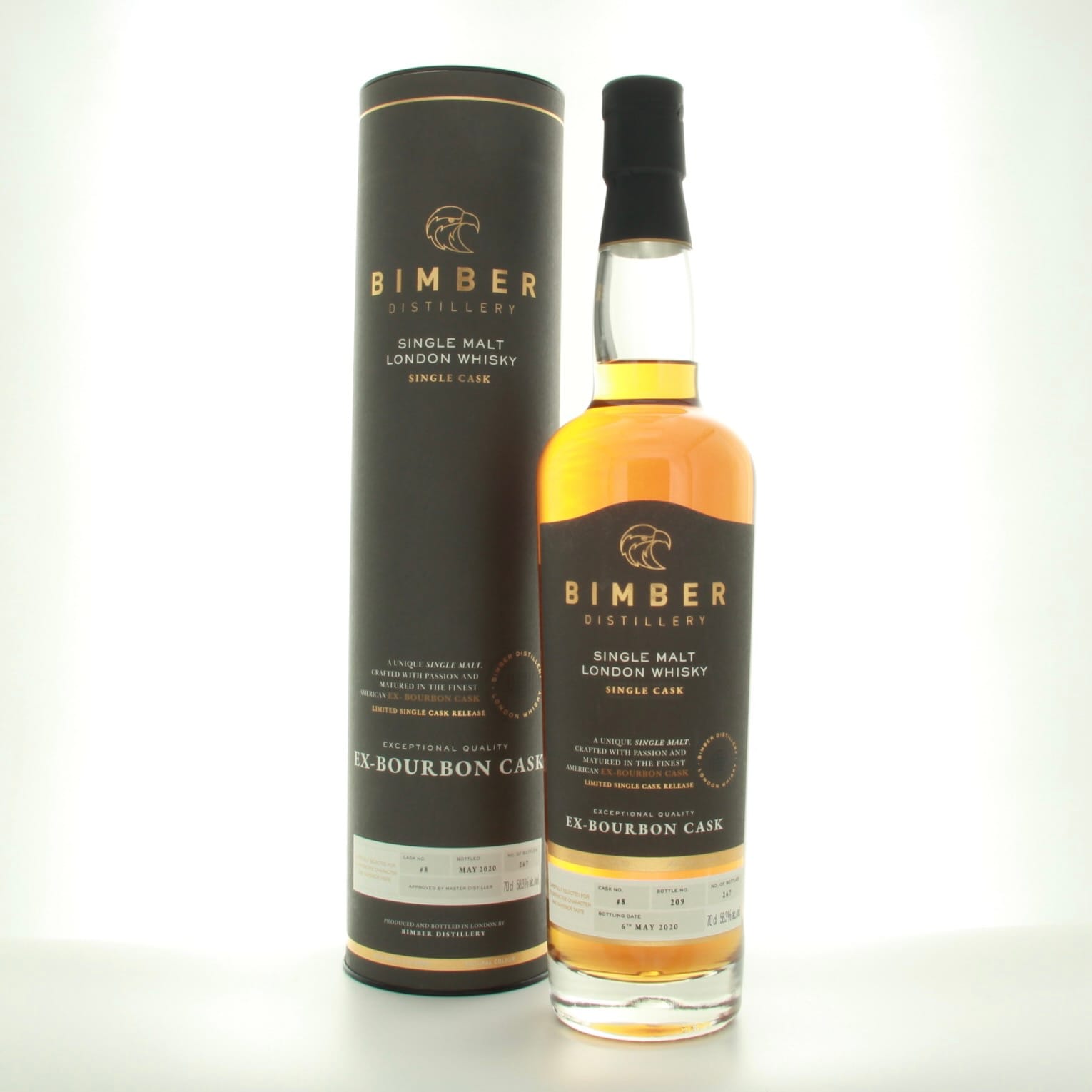 Bimber Single Bourbon Cask #8 70cl 58.3% England Whisky 