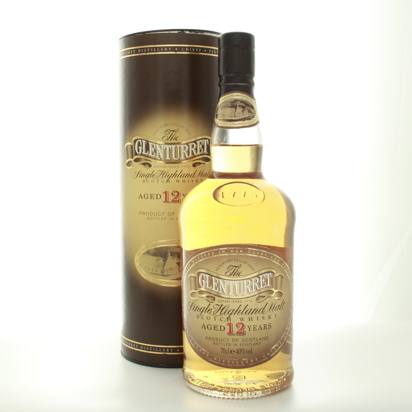 Glenturret 12 year old Single Highland Malt 70cl 40% Highlands Scotland Whisky 