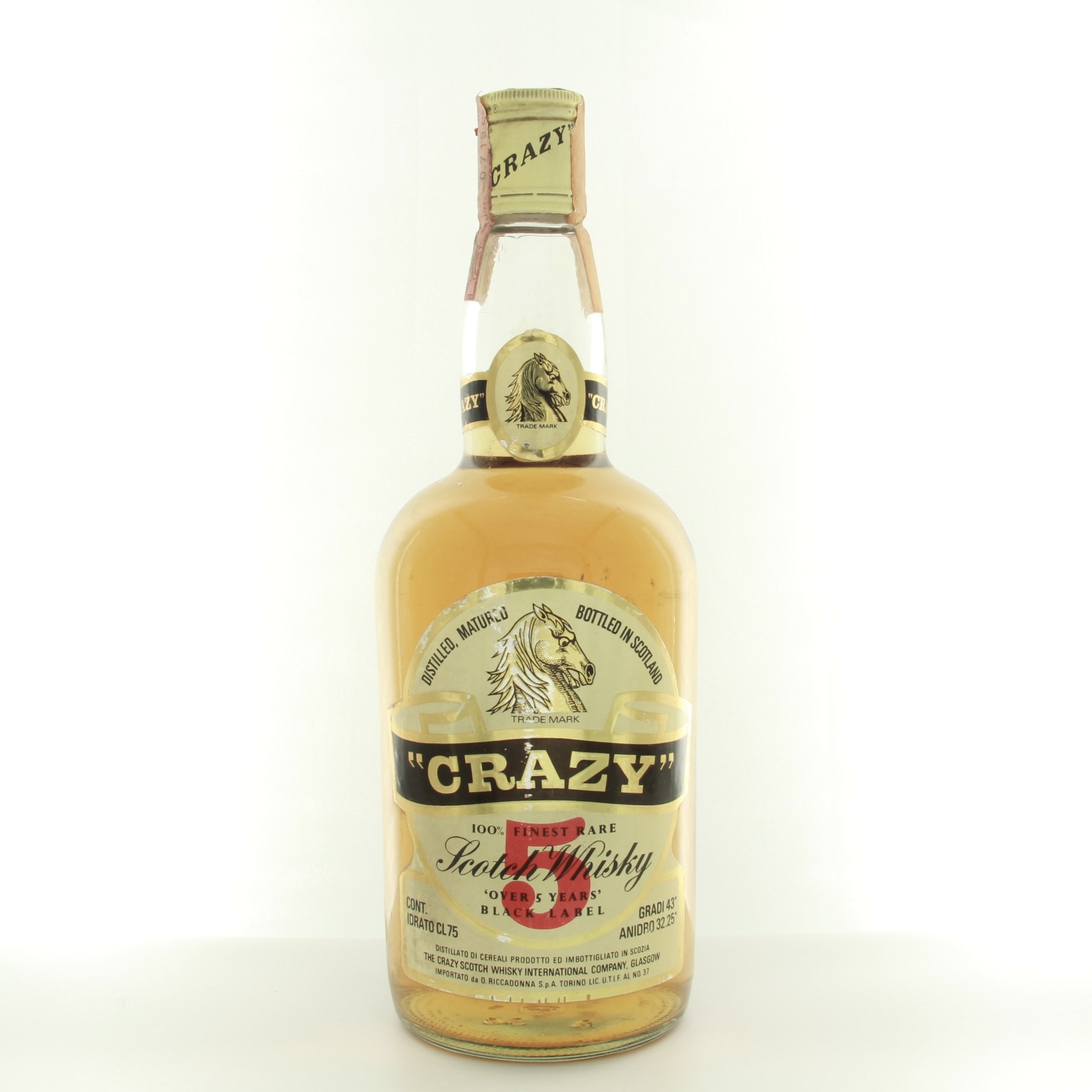 Crazy Horse 5 Year Old Scotch Whisky 1970s Bottling 75cl 43% Scotland Whisky 