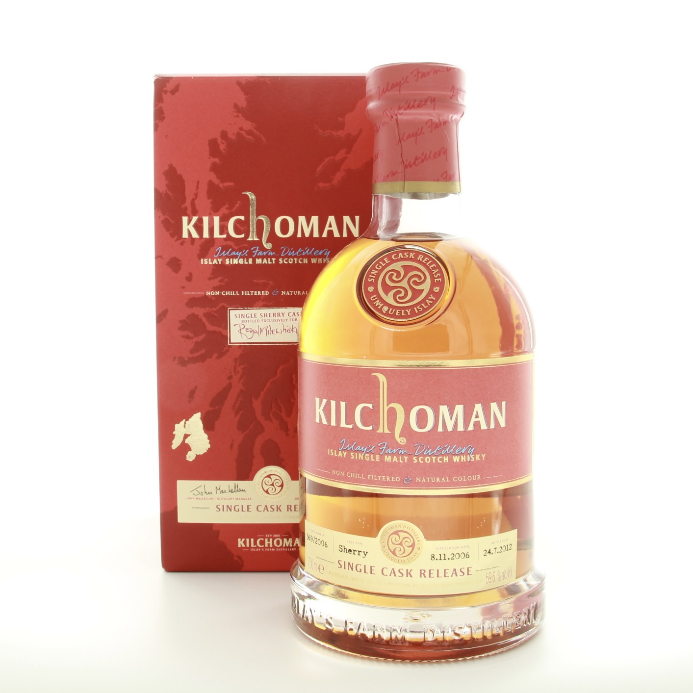 Kilchoman 2006 Single Sherry Cask #369 70cl 59.6% Islay Scotland Whisky 