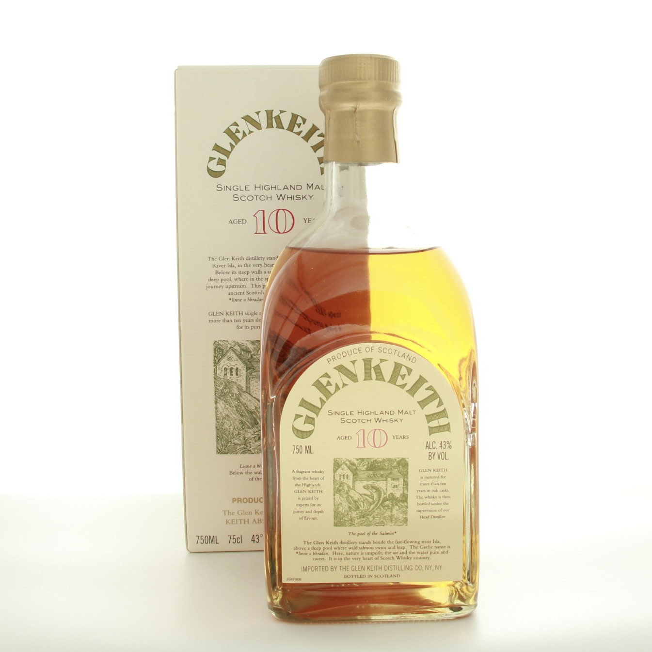 Glen Keith 10 Year Old 1990s 70cl 43% Scotland Speyside Whisky 