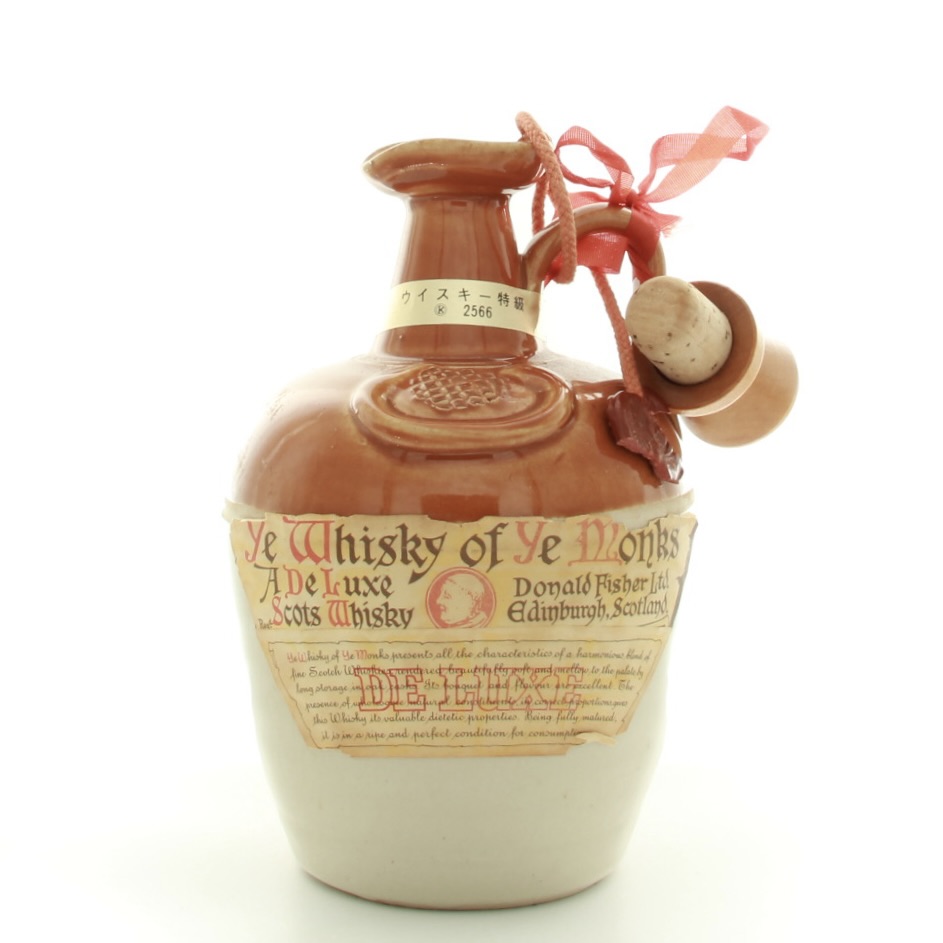 Ye Whisky Of Ye Monks Ceramic Decanter 76cl 43% Scotland Whisky