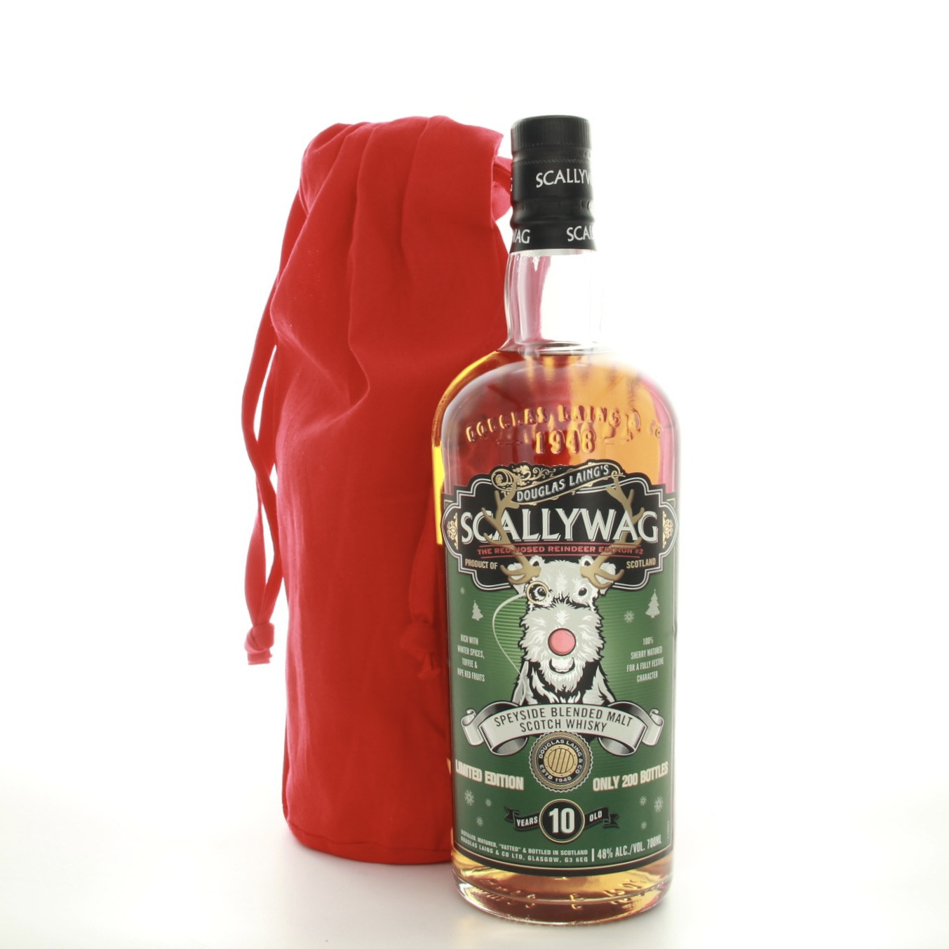Scallywag 10 Year Old Red Nose Reindeer Limited Edition #2 70cl 48% Scotland Speyside Whisky 