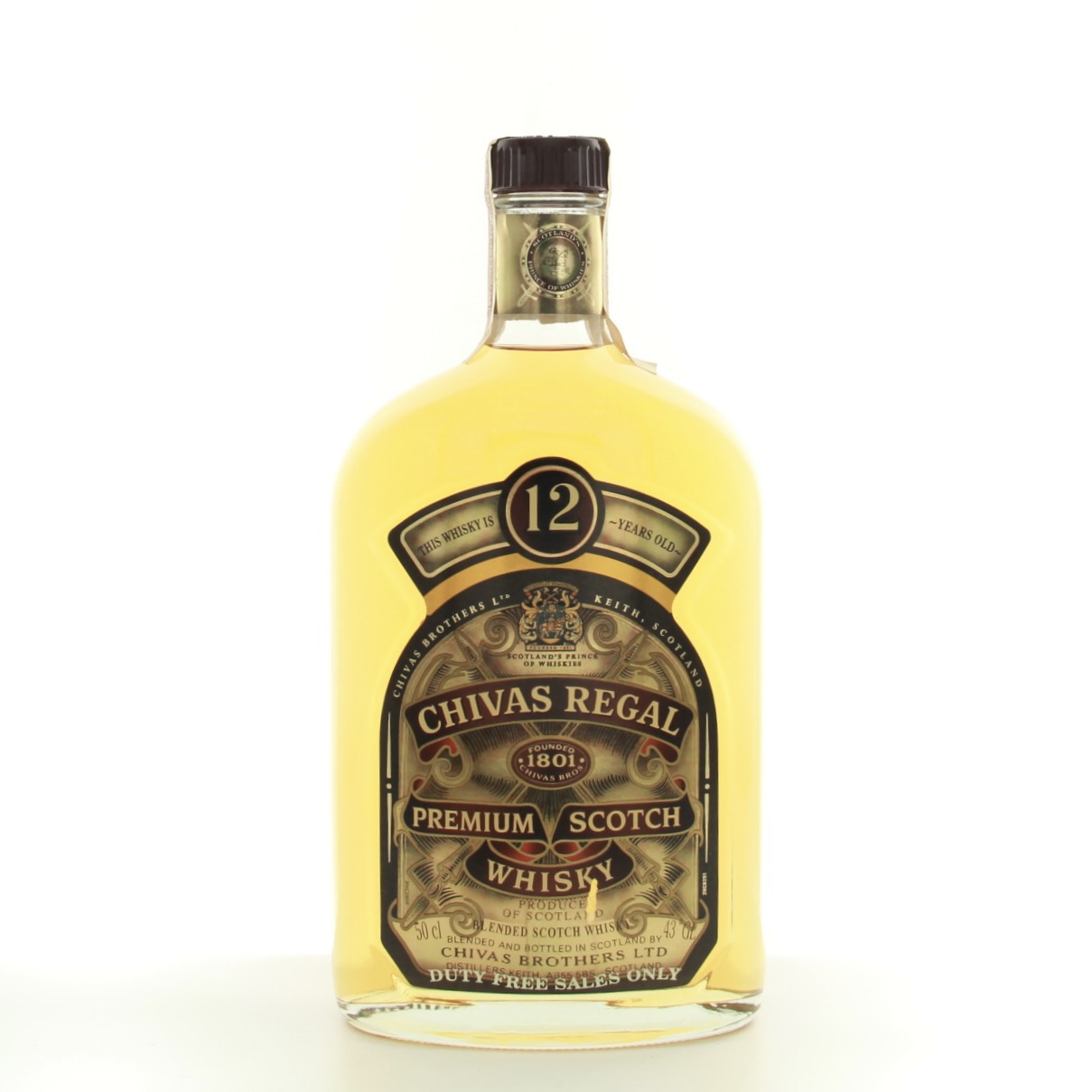 Chivas Regal 12 Year Old (1990s Edition) 50cl 43% Scotland Whisky 