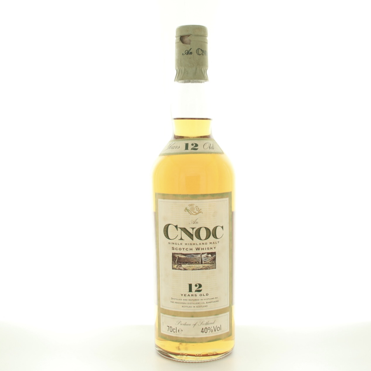 AnCnoc 12 Year Old (1990s Edition) 70cl 40% Scotland Speyside Whisky 