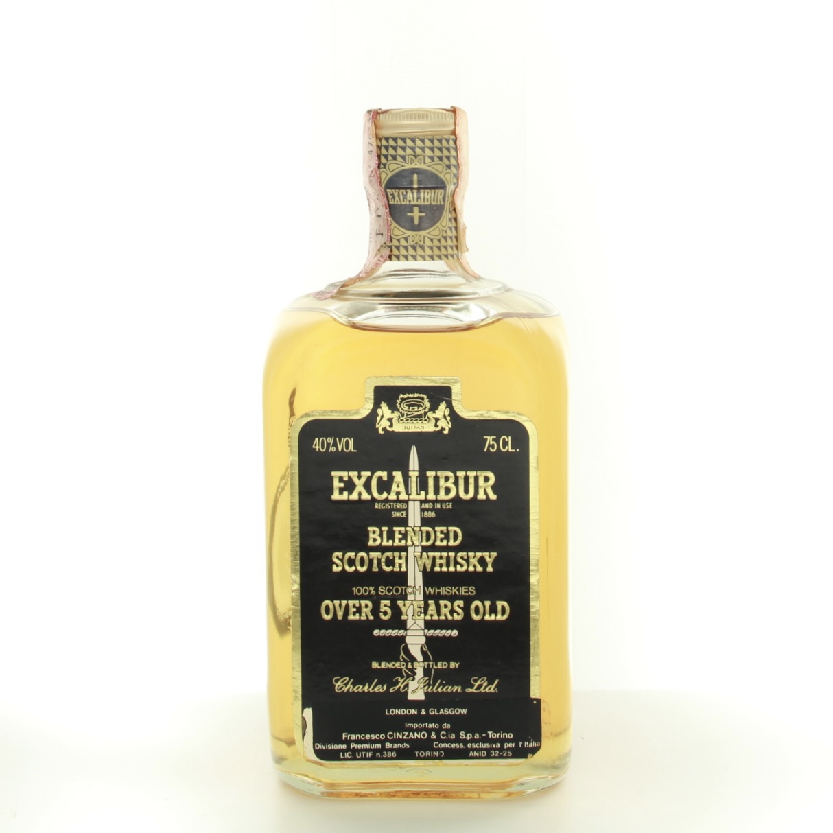 Excalibur 5 Year Old (1980s Edition) 75cl 40% Scotland Whisky