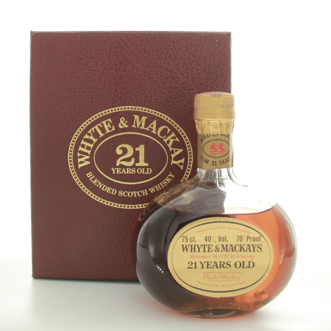 Whyte & Mackay 21 Years Old 1970s 75cl 40% Blended Scotland Whisky 