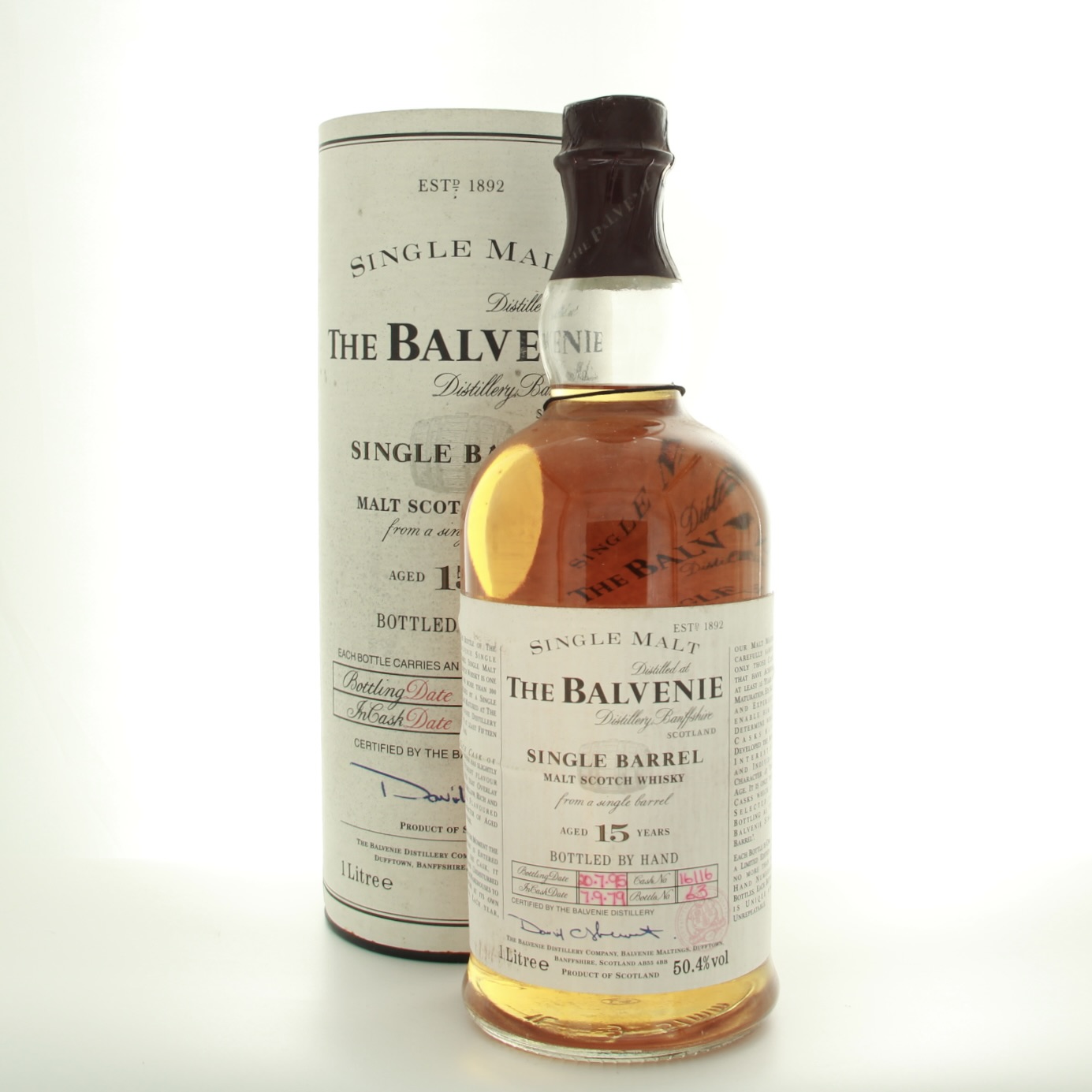 Balvenie 15 Year Old Single Cask Vintage 1979 100cl 50.4% Scotland Speyside Whisky