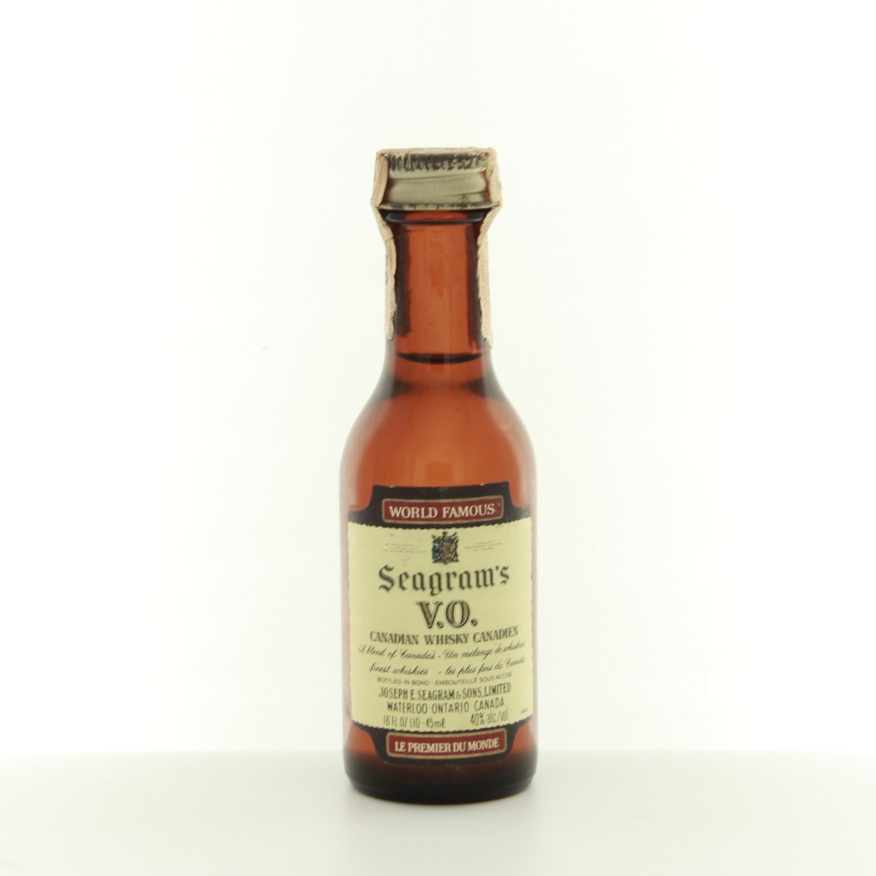Seagram’s V.O. – Imported 1972 Miniature 4.7cl 86 Proof% Canada Whisky