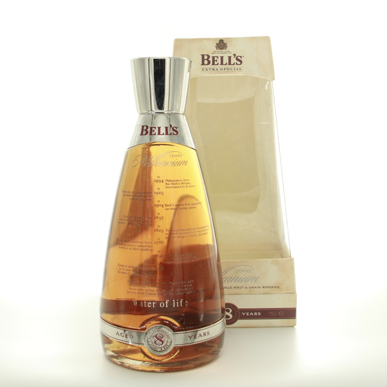 Bell’s 8 Year Old Millennium Glass Decanter 70cl 40% Scotland Whisky 