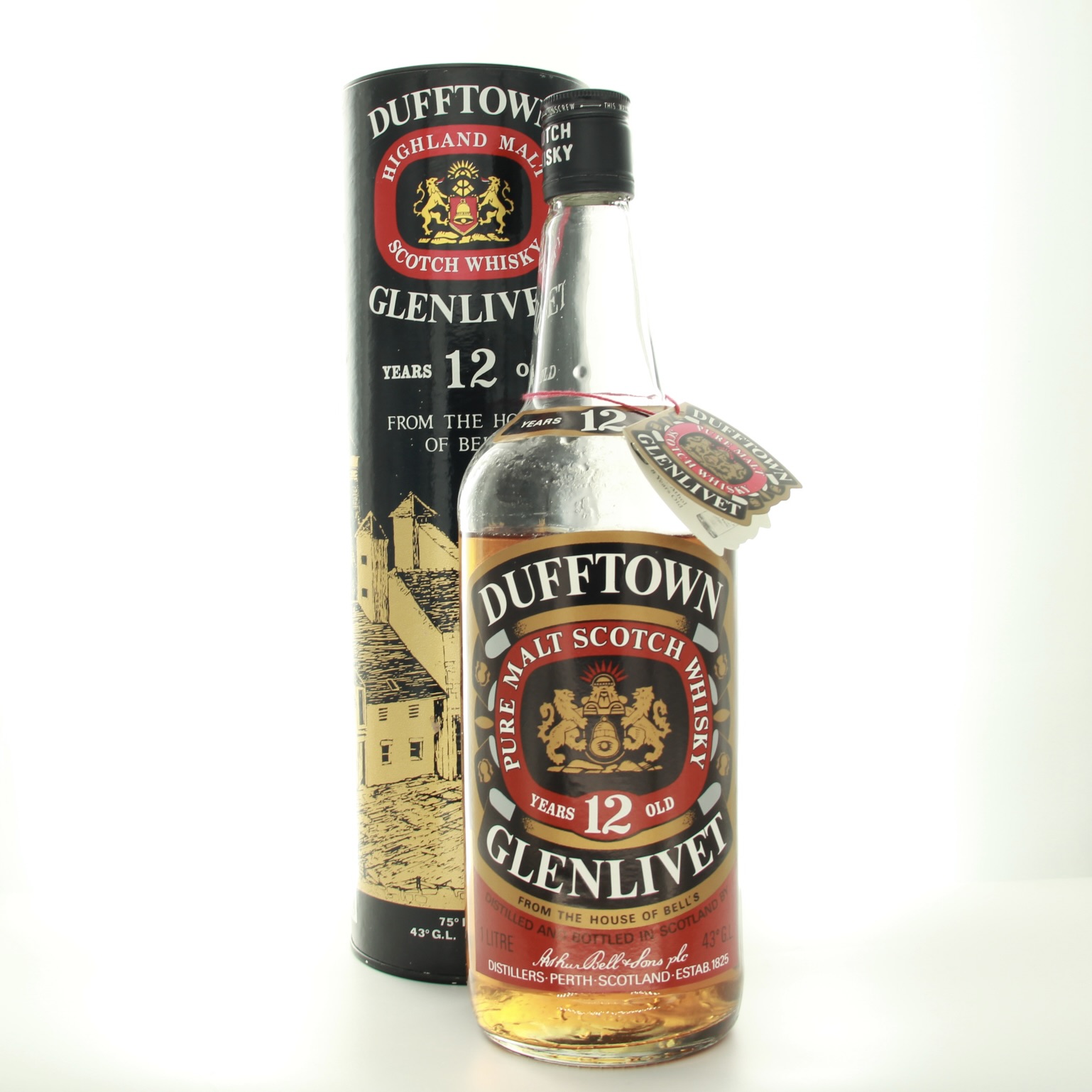 Dufftown Glenlivet 12 Year Old 1980s 100cl 43% Scotland Speyside Whisky