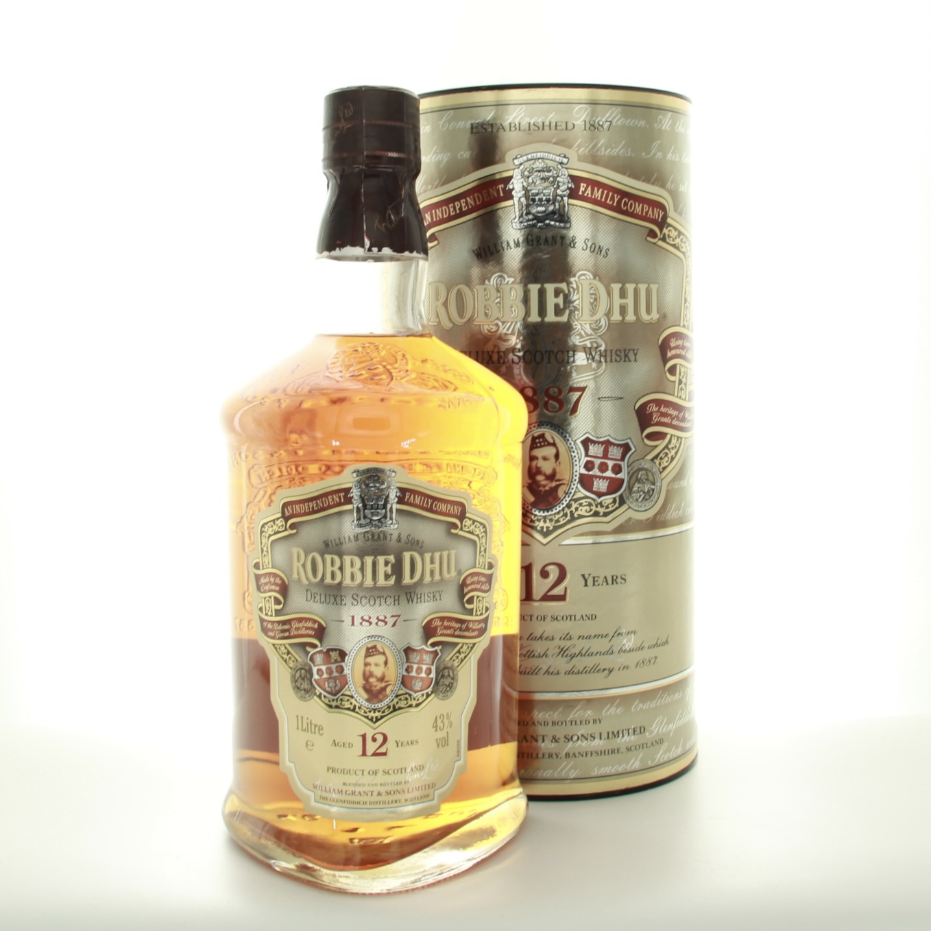 Robbie Dhu 12 Year Old 1lt 100cl 43% Scotland Speyside Whisky 