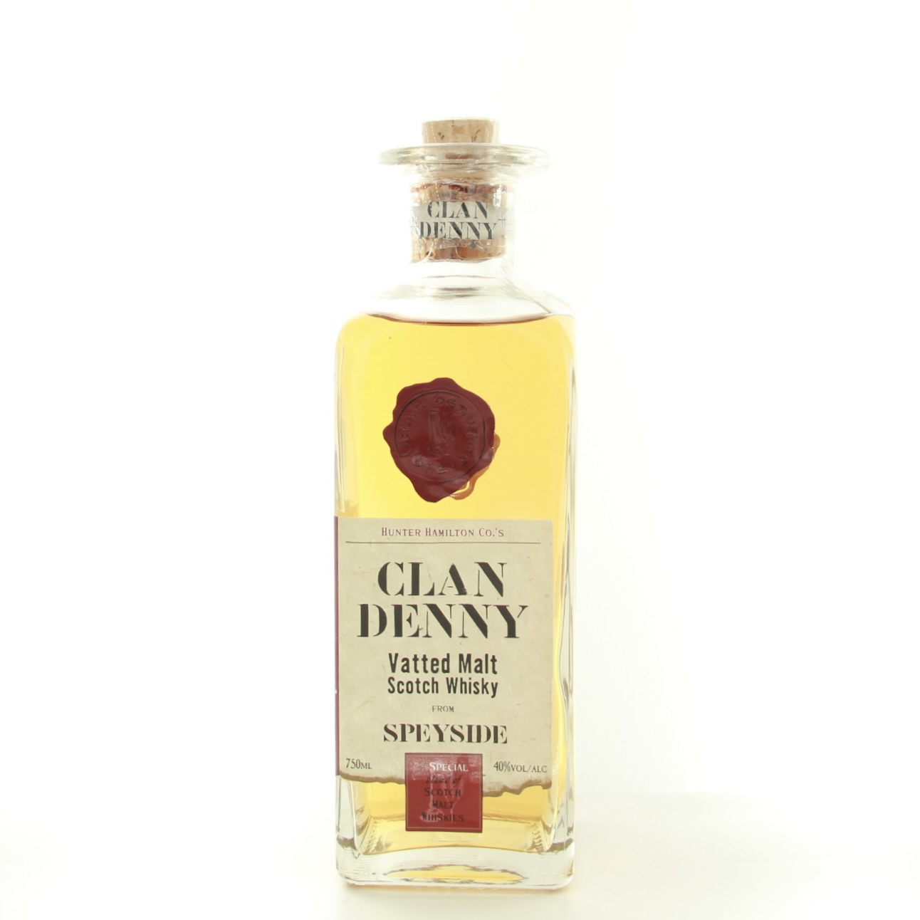 Clan Denny Speyside Glass Decanter (1980s Edition) 75cl 40% Scotland Speyside Whisky 