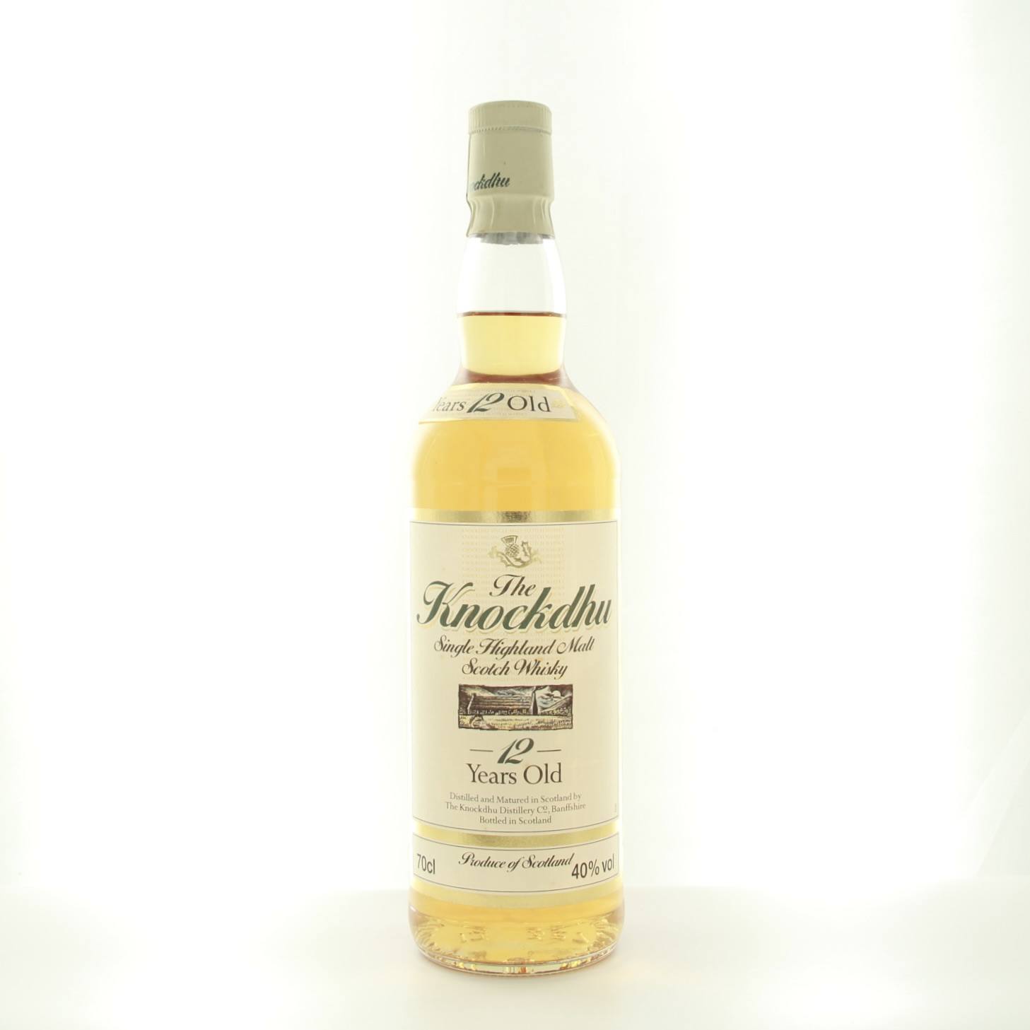 Knockdhu 12 Year Old (1980s Edition ) 70cl 40% Scotland Speyside Whisky 