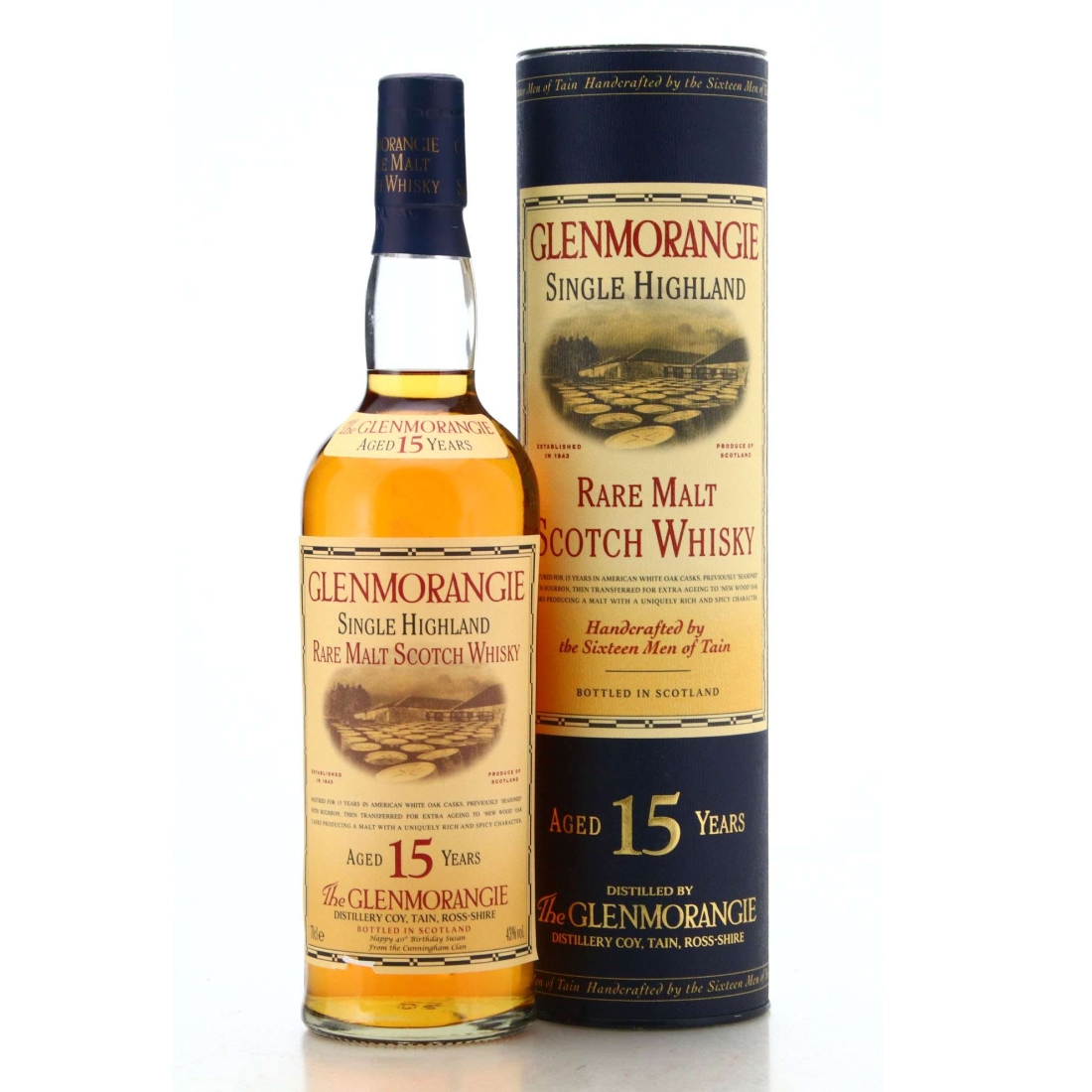 Glenmorangie 15 Year Old 70cl 43% Highland Scotland Whisky 