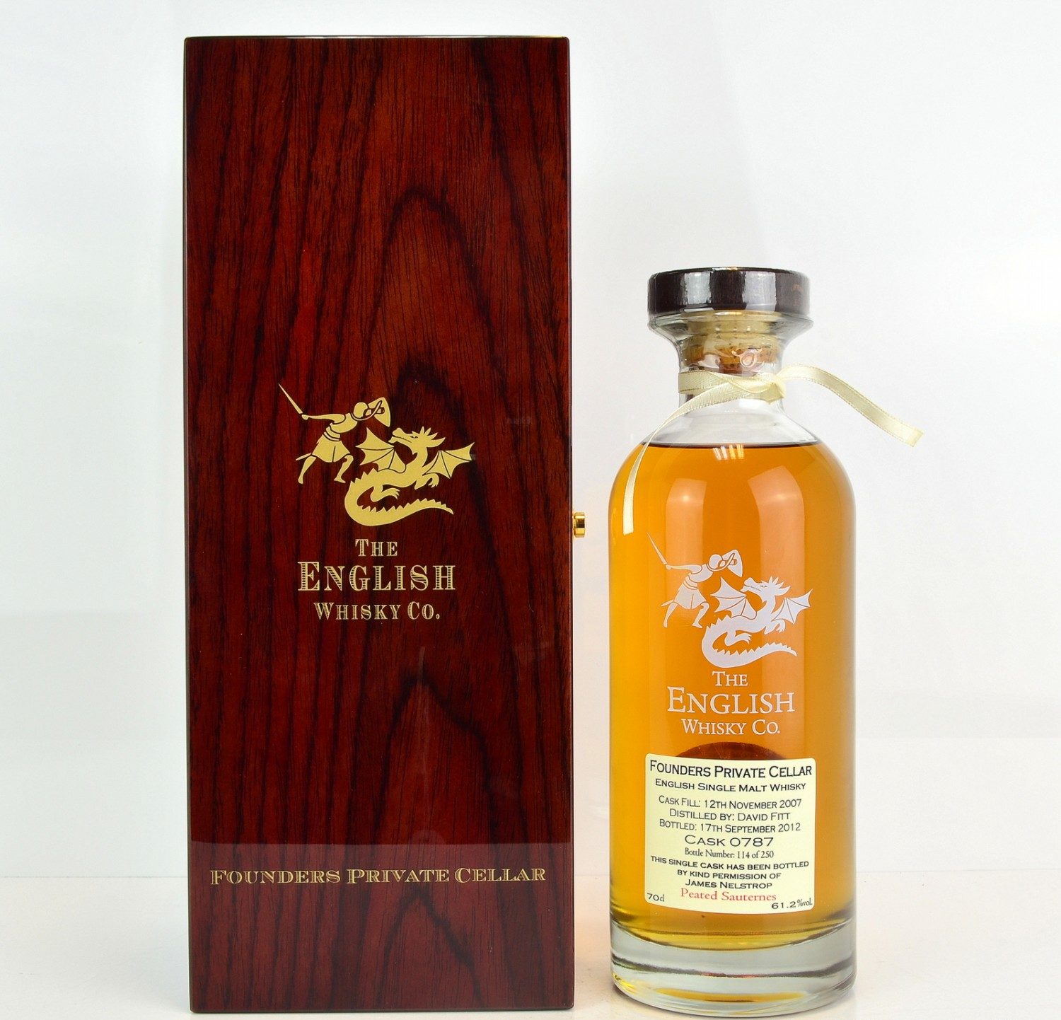 English Whisky Co Founder Private Cellar 2007 70cl 61.2% England Whisky
