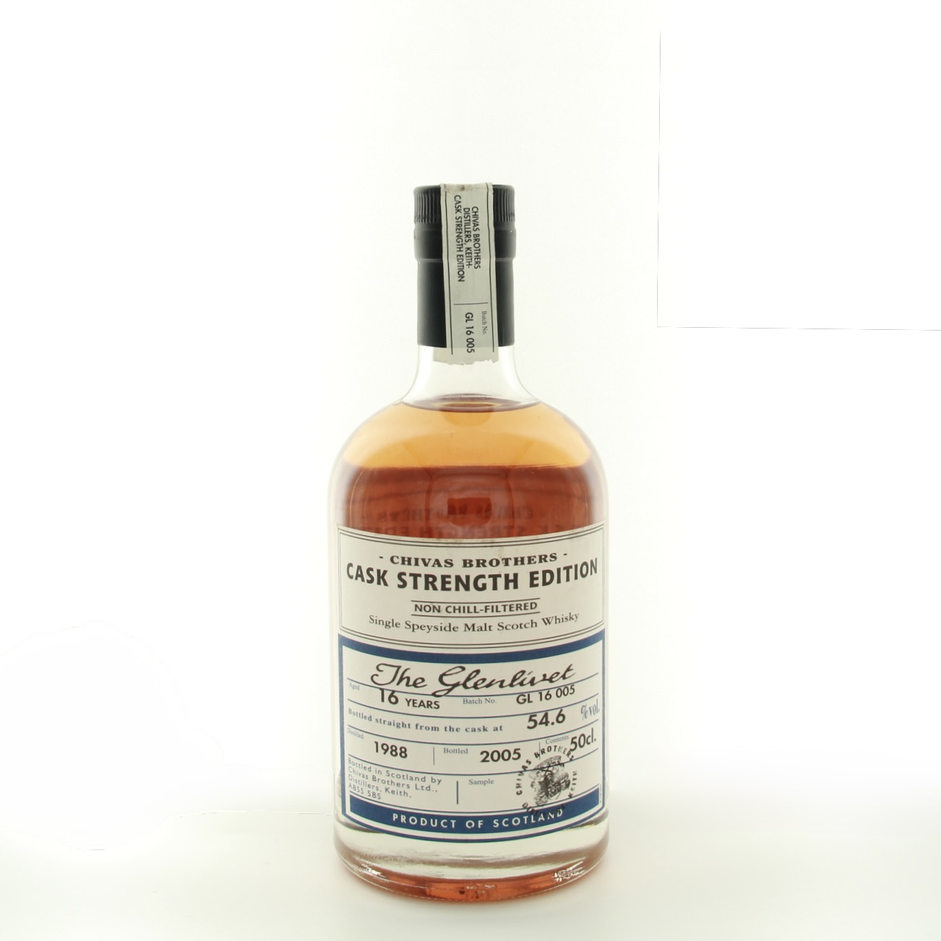 Glenlivet 16 Years Old Cask Strength 1988 50cl 54.6% Scotland Speyside Whisky 