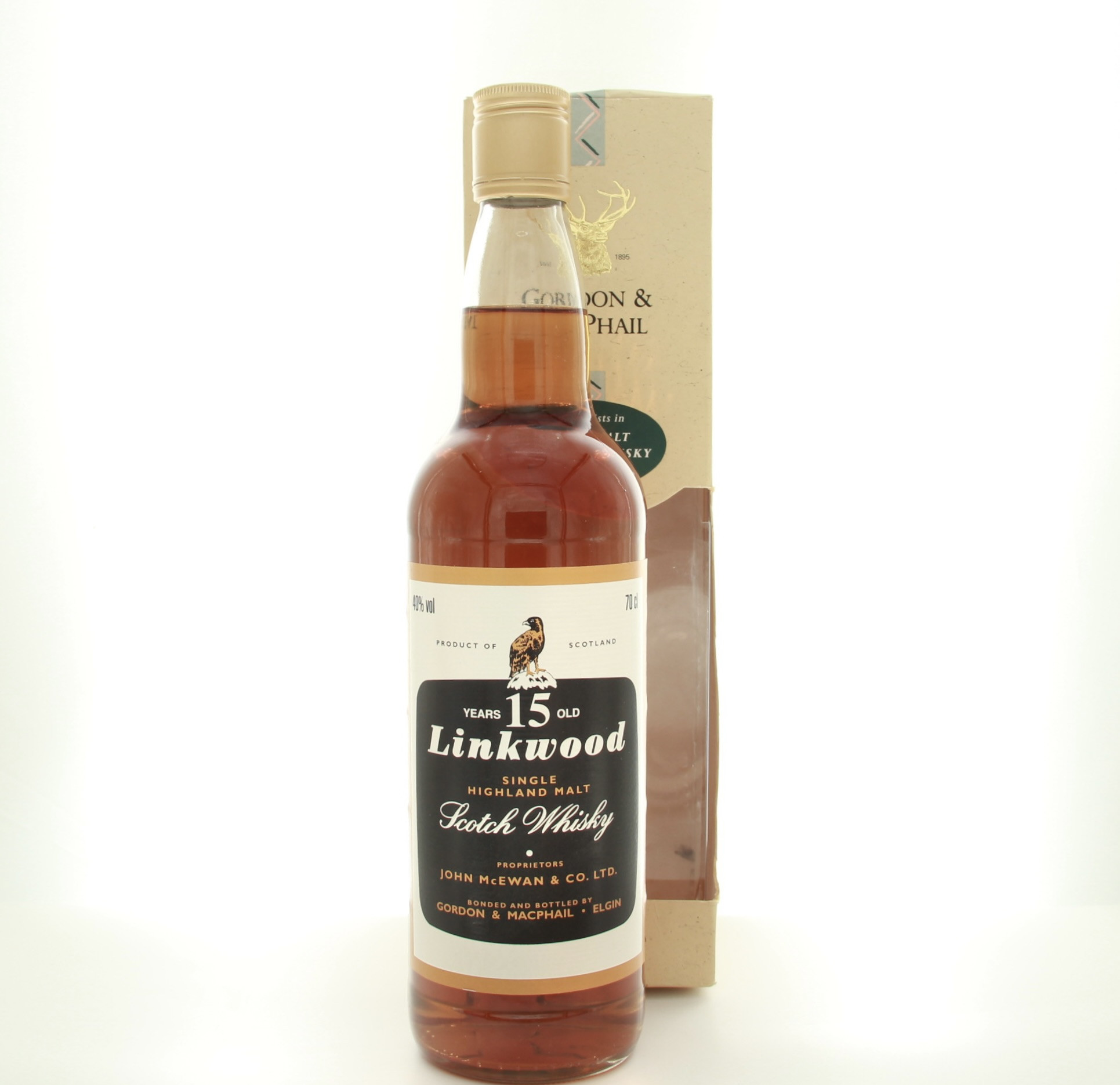 Linkwood 15 Year Old – Gordon & MacPhail Bottling (Early 2000s Bottling) 70cl 40% Scotland Speyside Whisky 