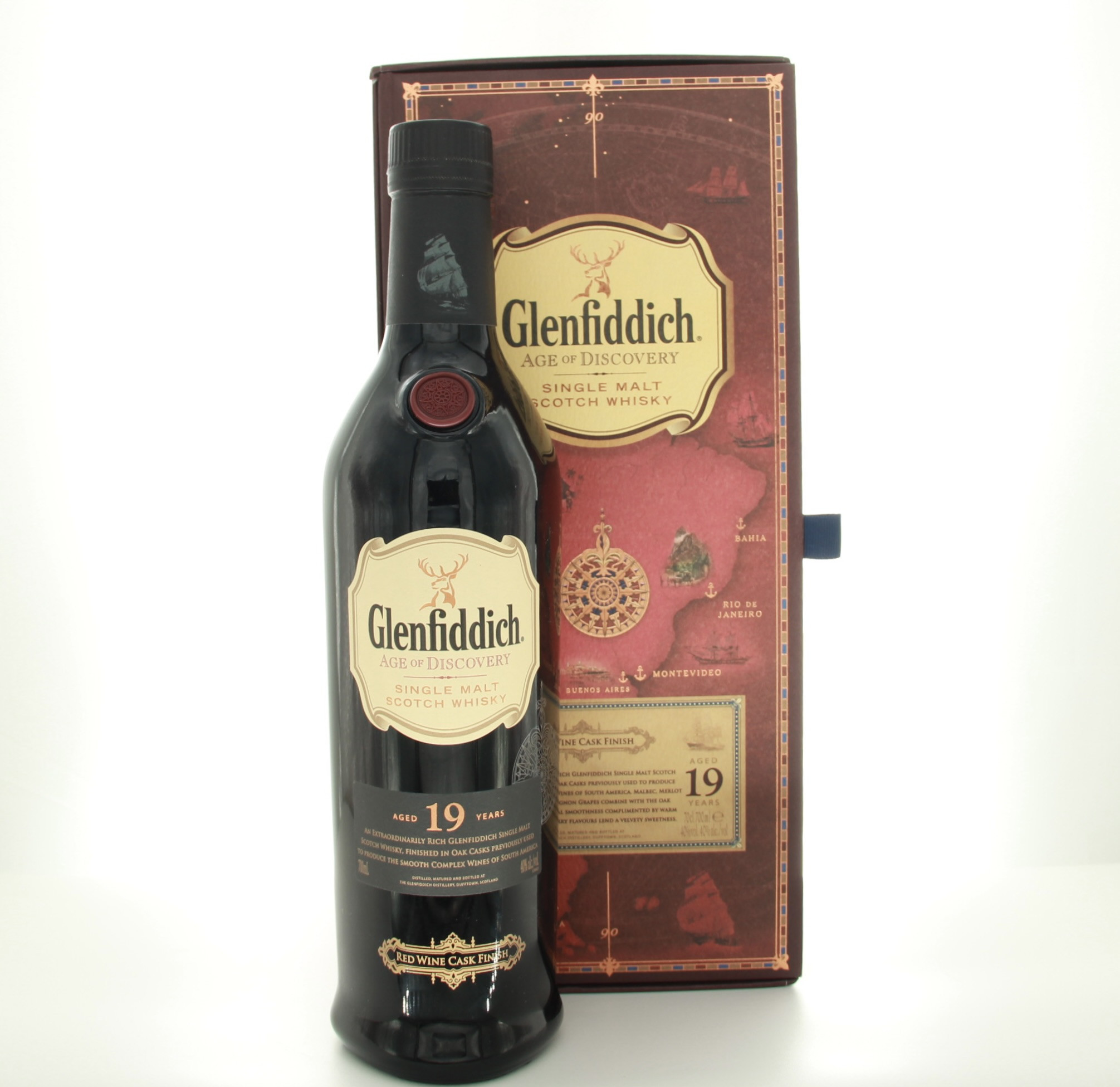 Glenfiddich 19 Year Old – Age of Discovery Red Wine Cask Finish 70cl 40% Scotland Speyside Whisky 