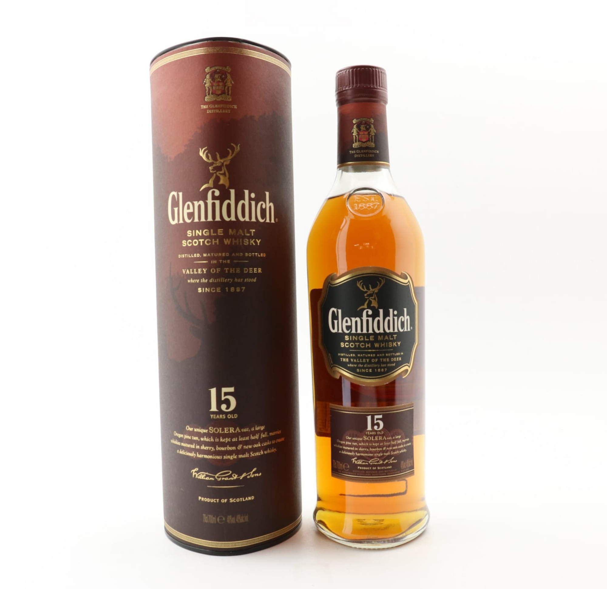Glenfiddich 15 Year Old Solera Vat (Old Bottling) 70cl 40% Scotland Speyside Whisky