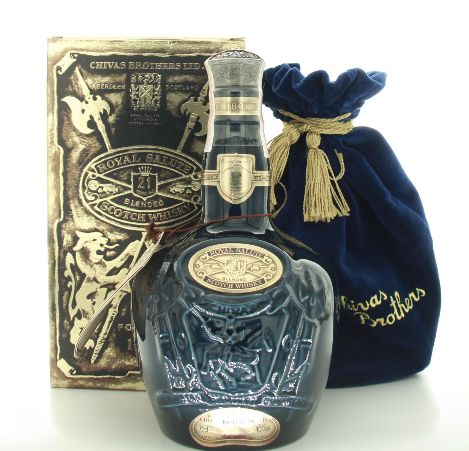 Chivas Royal Salute 21 Years Old Sapphire Decanter 1980s 75cl 75cl 40% Scotland Whisky
